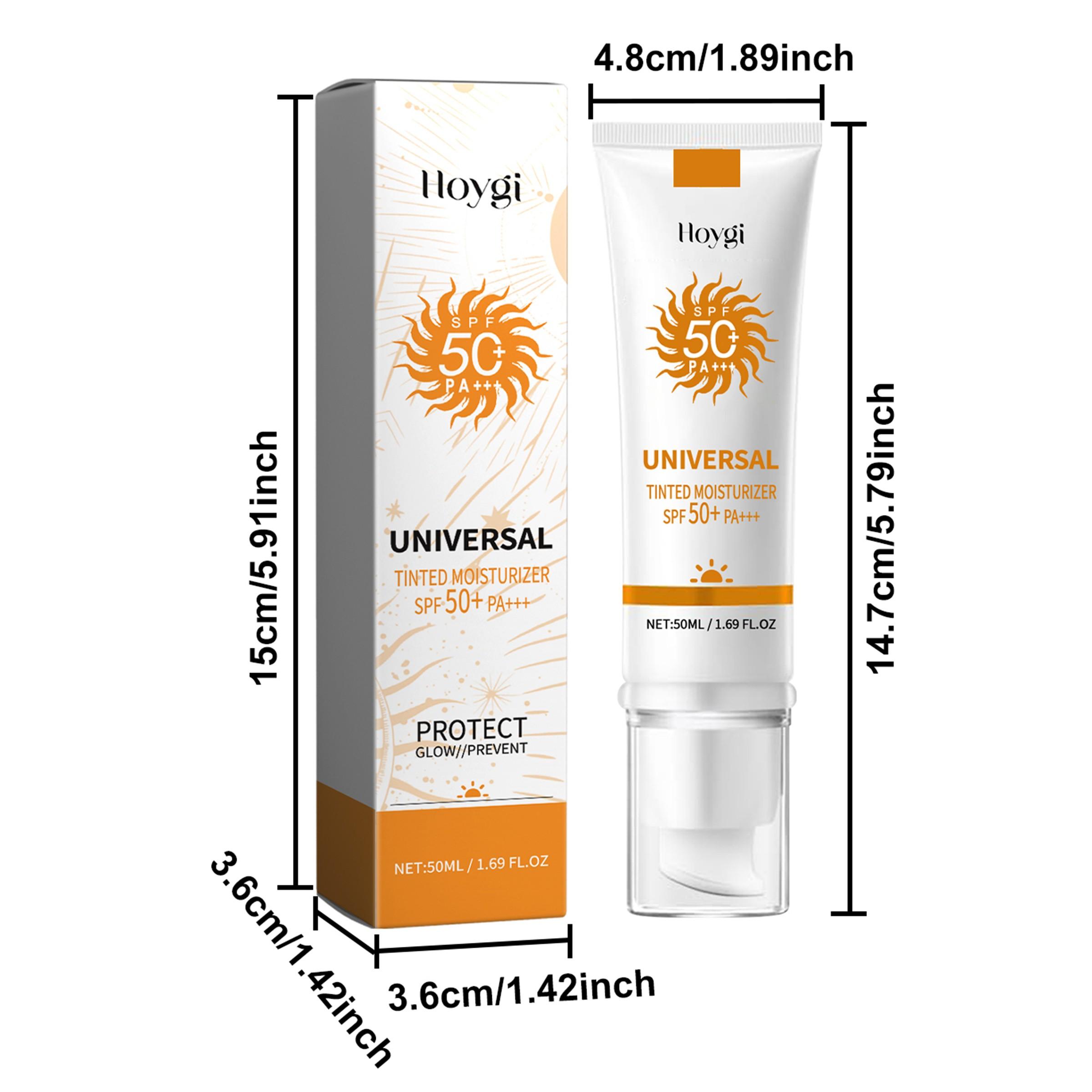 Multi-Functional Foundation Sunscreen, High SPF Outdoor UV Protection, Brightening Moisturizing Cream, Gentle Cooling Colorful Sunscreen