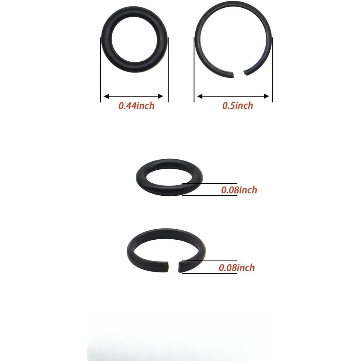 1/2"  Wrench Socket Retainer rings with O-ring, Wrench Tool  and Accessories, friction ring,hog ring,O-ring Square Drive Socket Retainer Ring (10 sets)