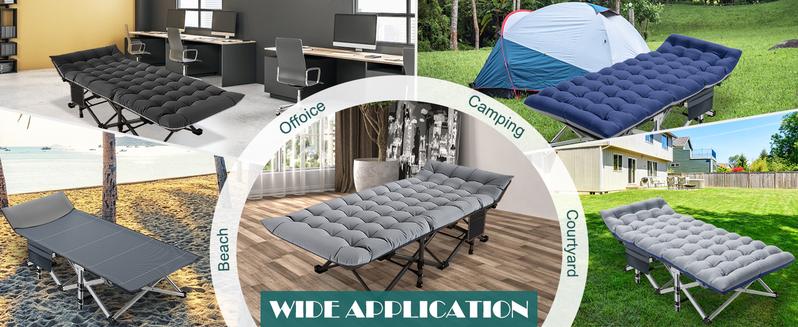 Lilypelle Cot XL Camping Cot with Thick Pad,Oversized Cots portable Bed Folding Cot 900LBS(Max Load) Double Layer Oxford Heavy Duty w/Carry Bag Lilypelle Cot XL Camping Cot with Thick Pad,Oversized Cots portable Bed Folding Cot 900LBS(Max Load) Double Layer Oxford Heavy Duty w/Carry Bag