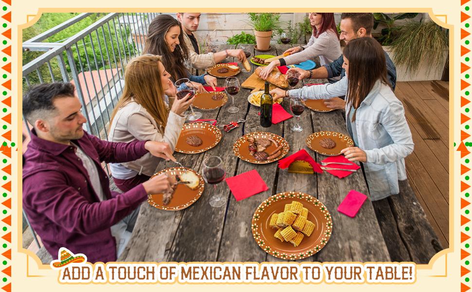 50 Pcs 9 Inch Cielito Lindo Mexican Clay Paper Baby Shower Taco Supplies Mexican Terracotta Flower Clay Pottery Cinco De Mayo Wedding 50 Pcs 9 Inch Cielito Lindo Mexican Clay Paper Baby Shower Taco Supplies Mexican Terracotta Flower Clay Pottery Cinco De Mayo Wedding