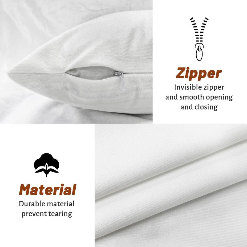 Christmas Themed Cushion Cover, 4 Counts/set Soft Comfortable Single Side Printing Decorative Cushion Cover, Cushion Cover for Home Living Room Christmas Themed Cushion Cover, 4 Counts/set Soft Comfortable Single Side Printing Decorative Cushion Cover, Cushion Cover for Home Living Room