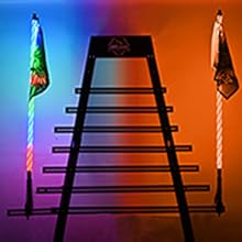 Nilight 2PCS 5FT RGB LED Whip Light with Spring Base Remote & App Control w/DIY Chasing Patterns Turn Signal & Brake Lights for ATV UTV Polaris RZR Can-am Dune Buggy Jeep Flexible  dealsforyoudays