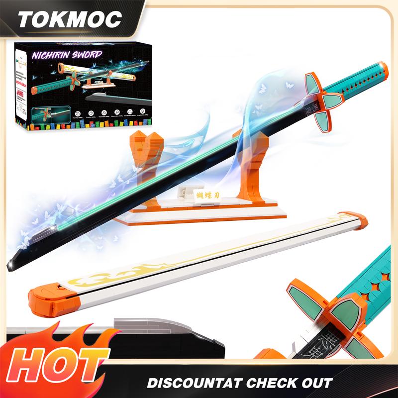 TOKMOC DemonS Building Block Set with Stand,Handmade Cosplay Anime Toy,Collecting Building and Gifting Model for Anime fans,Home Decoration,For aged 12 and above,Stress relief toy