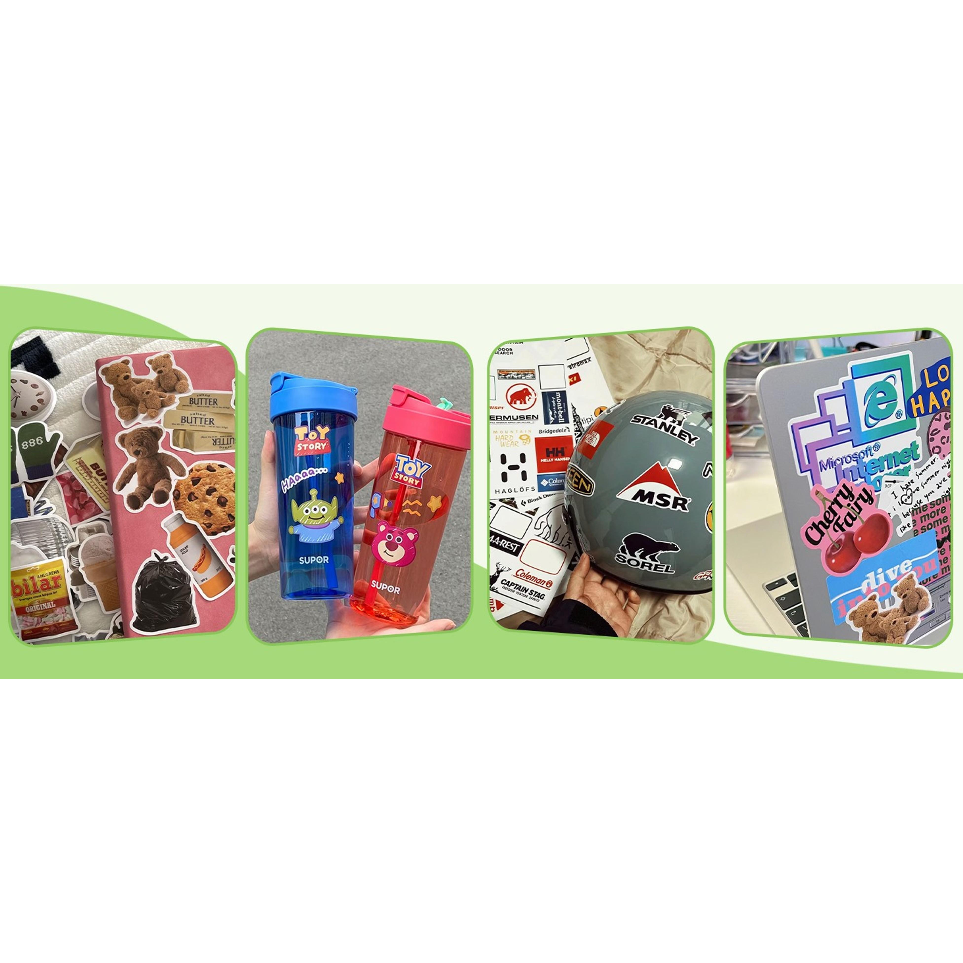 Glossy Printable Vinyl Sticker Paper for Inkjet Printer - 21 Sheets