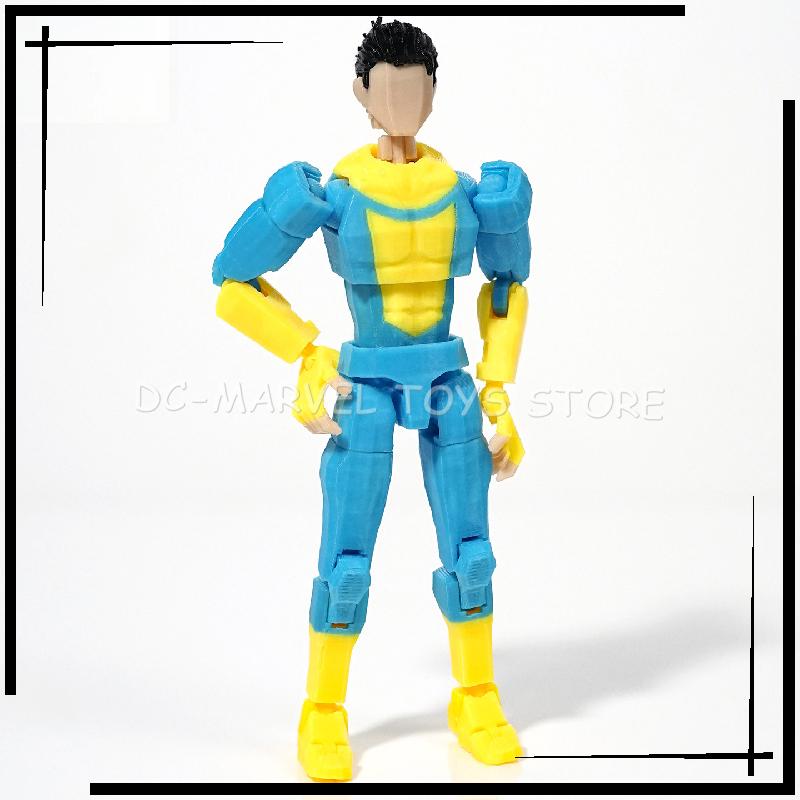 New In Stock 3d Printed Invincible Boy Stripe Mark Light Blue Mark Dummy13 T13 Multi-Jointed Shapeshift Action Figure Toys