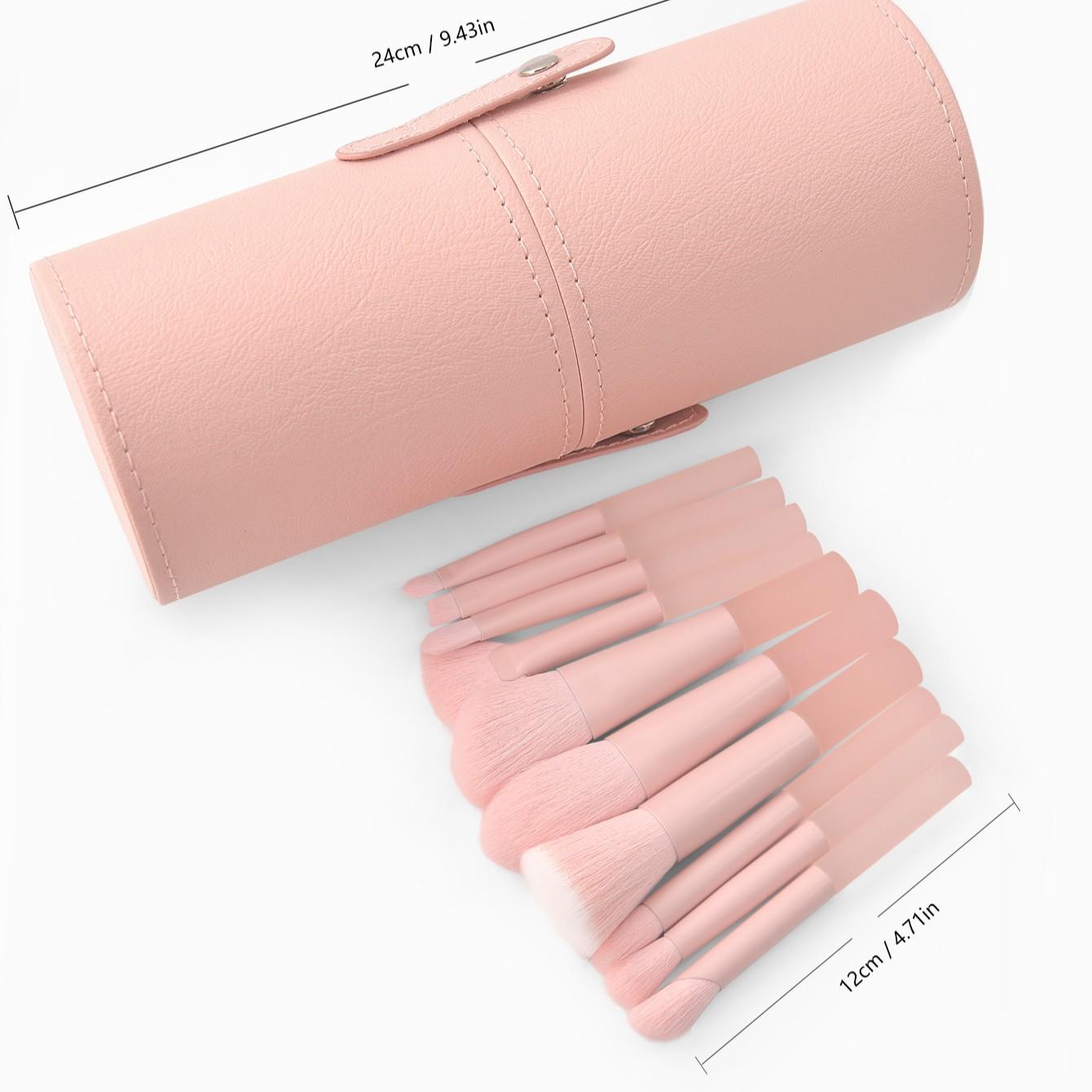 Bestselling Multi-Use Makeup Brushes Concealer Brush Set, 10pcs Peach Makeup Brush Kit with Brush Case, Essential Beauty Tools