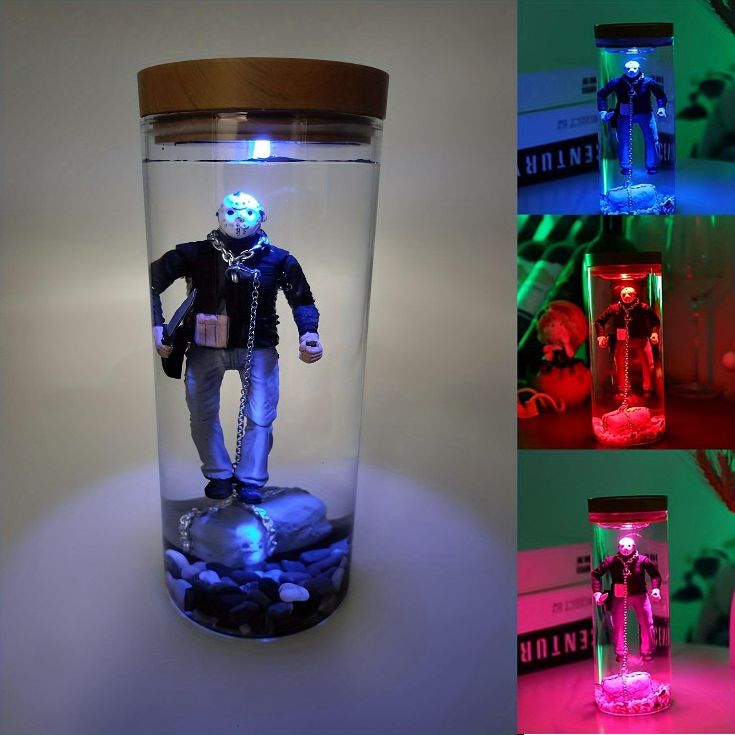 Jason Walkers,Vintage Horror Lamp, Horror Decor, Horror Movie Decor, Horror Gifts, Scary Collector Water Lamp,Horror Decorations Adjustable Brightness Lights Illuminated Lantern