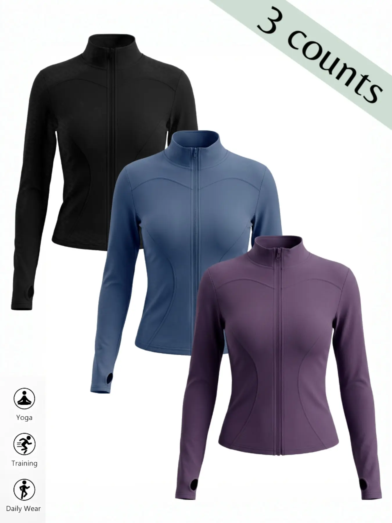 Black, Hidden Blue, Purple