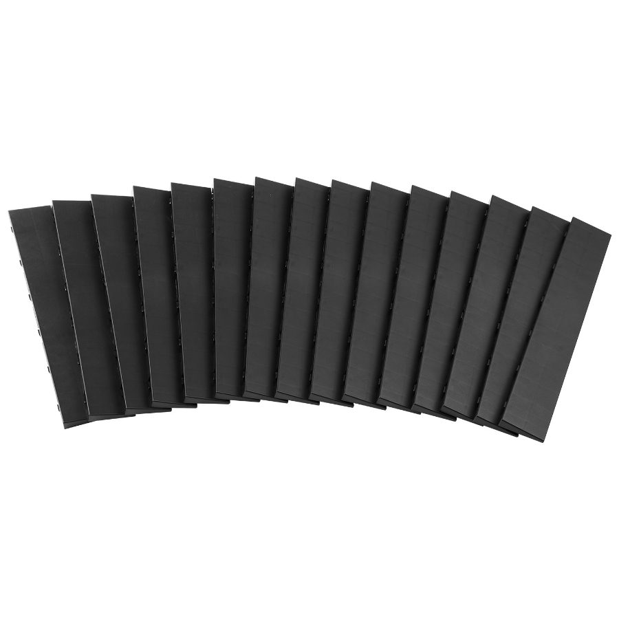 VEVOR Male Garage Floors Transition Edge Kit, 15 PCS Sturdy PP Interlocking Modular Garage Floor Edging Slip-resistant, Easy Assembly Compatible Only With VEVOR Upgraded 6-Lock Garage Mats, Black VEVOR Male Garage Floors Transition Edge Kit, 15 PCS Sturdy PP Interlocking Modular Garage Floor Edging Slip-resistant, Easy Assembly Compatible Only With VEVOR Upgraded 6-Lock Garage Mats, Black