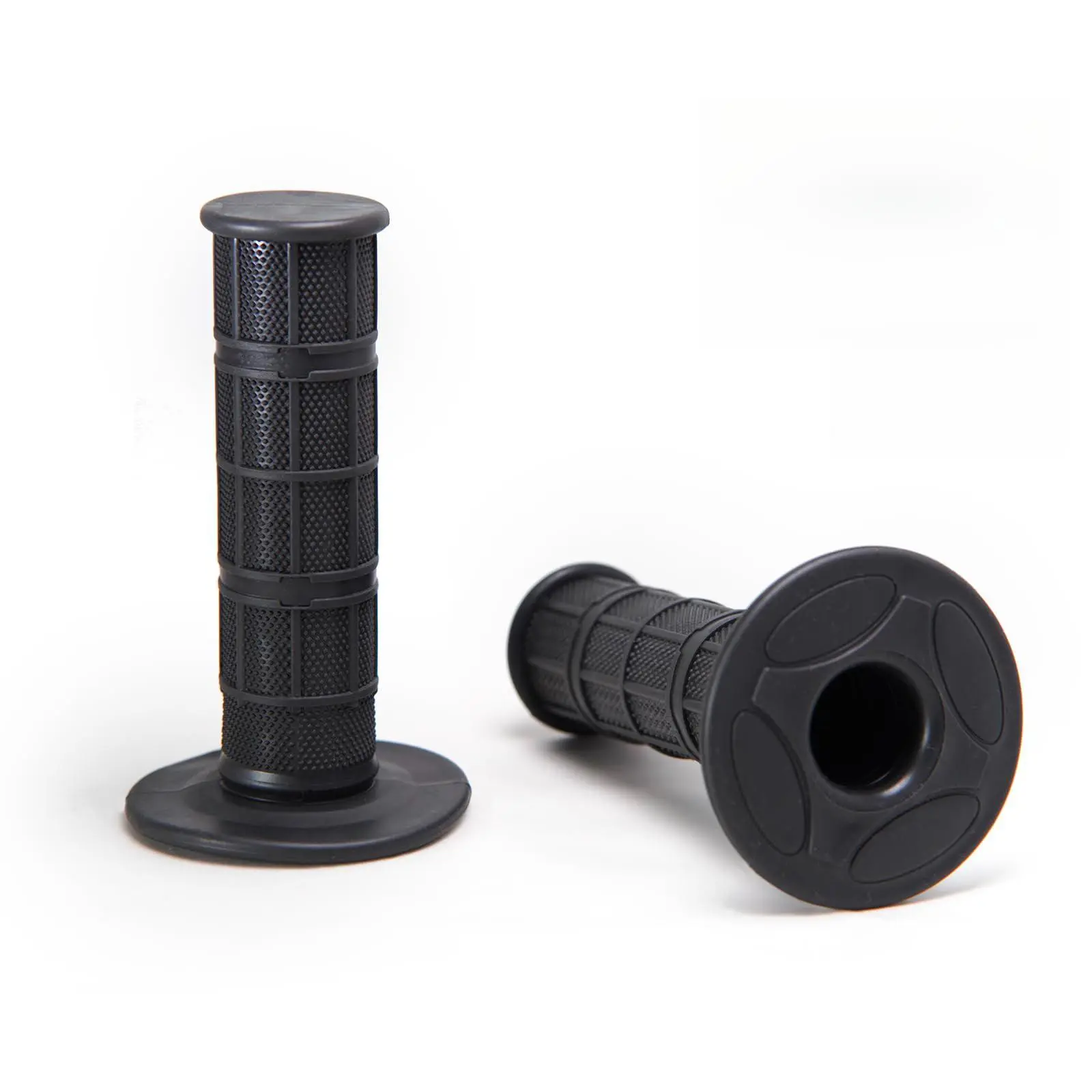 2PCS Universal Motorcycle Handlebar Grips Pair Set - Soft Rubber, Non-Slip, Ergonomic Anti-Vibration, Comfort Throttle Motorcycle Parts, Slide-On Install, Easy Swap, All Seasons for Dirt Bikes, Sportbikes, Neon Bold Colors