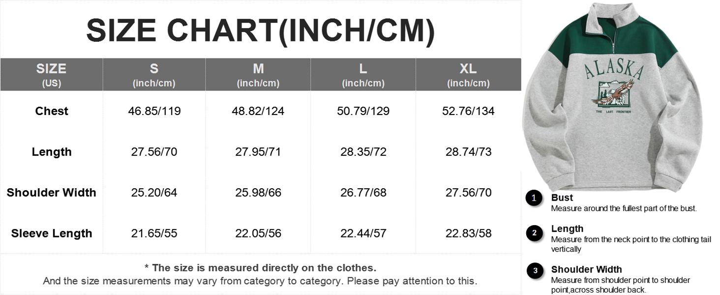 ZAFUL Men's Letters Embroidered Raglan Sleeve Quarter Zip Fleece Vintage Pullover Sweatshirt Tops Hoodie Casual Menswear