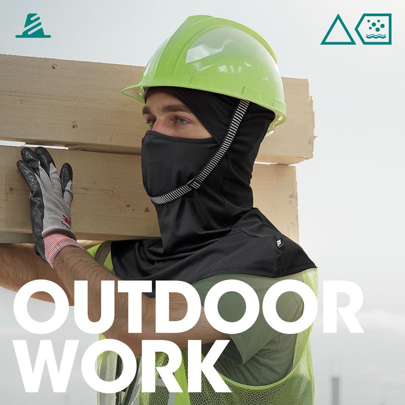 Fishing Balaclava, Men & Women Cycling Full Face Mask, Unisex Design UV Protection Long Neck Mask Covers for Outdoor Work in Summer, Outdoor Sports Mask