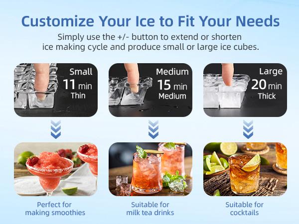 COWSAR Commercial Ice Maker  V2.0, 100 lbs, 2-Way Add Water, Large Ice Maker Self Cleaning, Ice Machine with 24 Hour Timer,33 lbs Basket, Stainless Steel Ice Makers for School, Home, Bar, RV