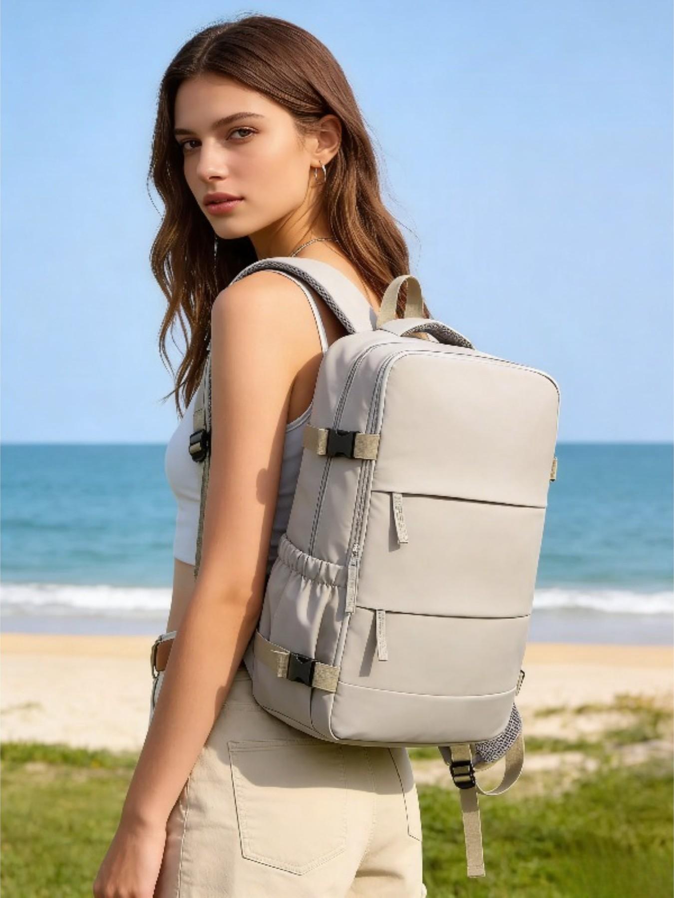 Large Capacity Travel Laptop Backpack, Waterproof Carry-On Bag, Business Commute, University School Trip, Lightweight Weekend Pack