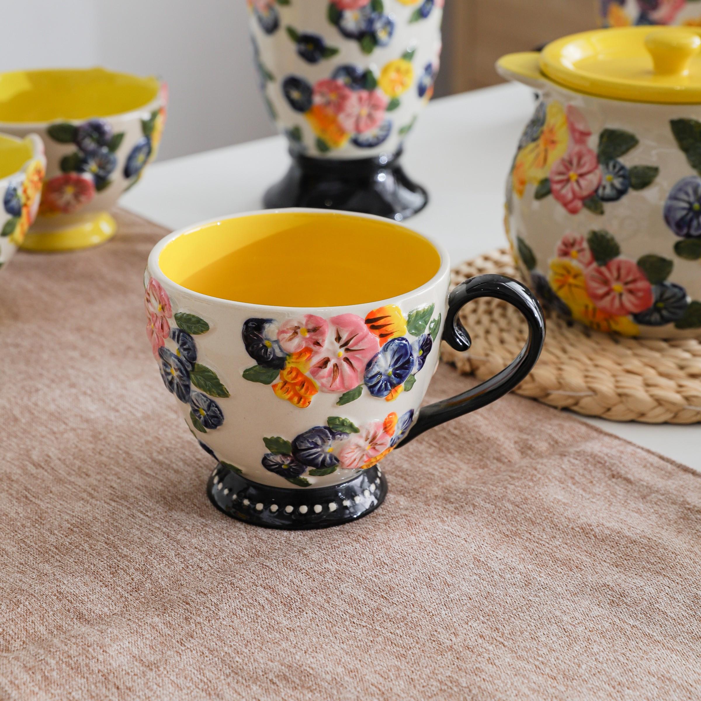 50 Fuya Life Series Ceramic Tableware Set, Farmhouse Style, Durable & Easy Clean, Ideal for Home & Gifts, Multiple Sizes Available