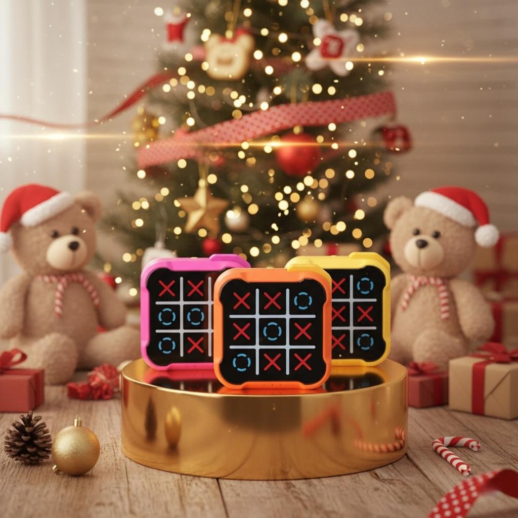 Portable Electronic Connect Four Game Machine, Educational Finger Toy, Family Entertainment, Friend Gathering, Home Education, Battery-Free