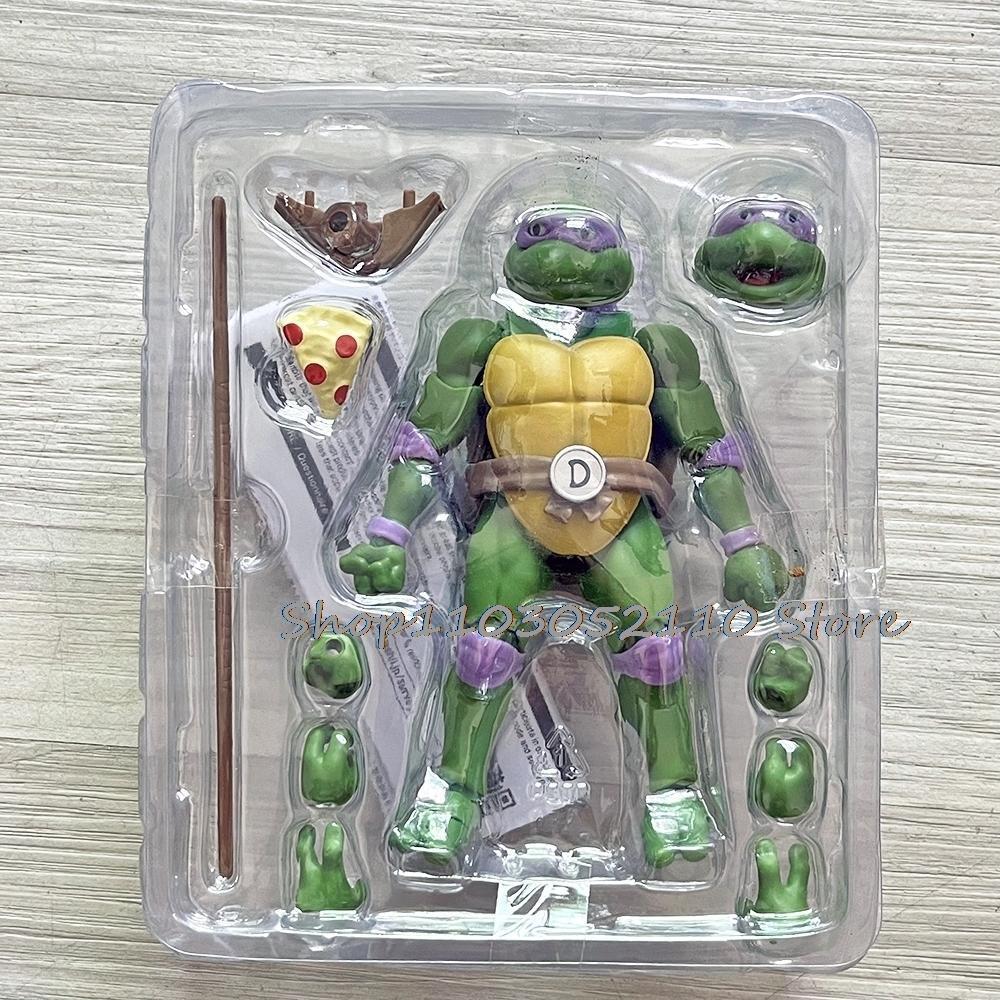 SHF Ninja Turtle Figure Neca 1990 Film Version Turtles Action Figure Raphael Leonardo Michelangelo Donatello Model  Gifts