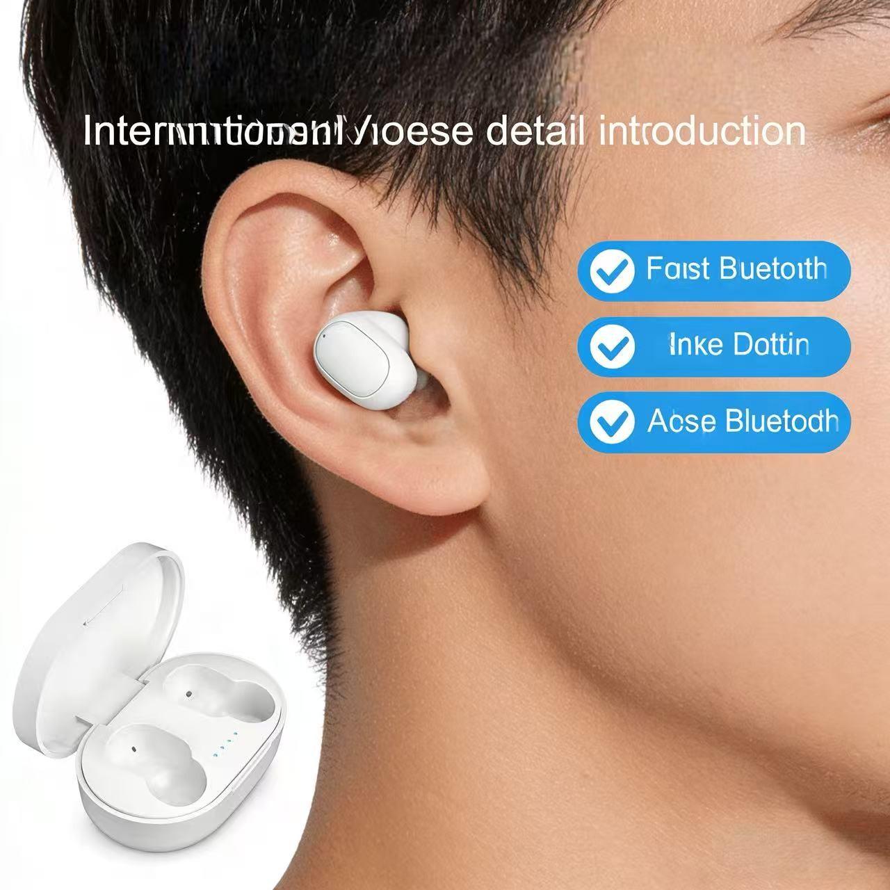 Wireless Earbuds With Portable Charging Case, Mini In-Ear Headphones, Touch Control, Lightweight Comfort, Stereo Sound Earphones For Music, Calls, Travel, Workout, Daily Use