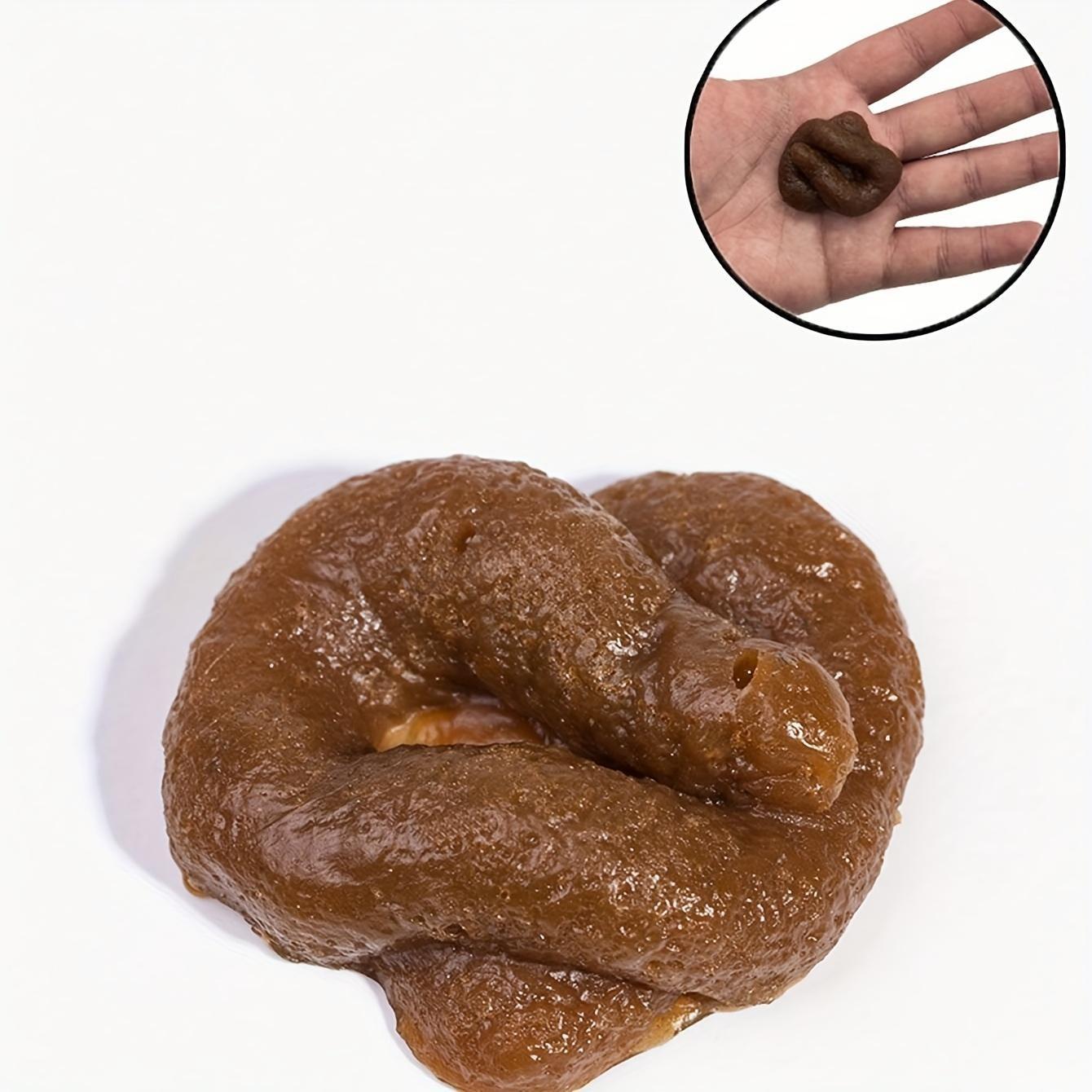 Funny Fake Poop Toy, Soft Rubber Stress Relief Gag Gift, Prank Joke Item for April Fools' Day, Fun Novelty Present for Holidays