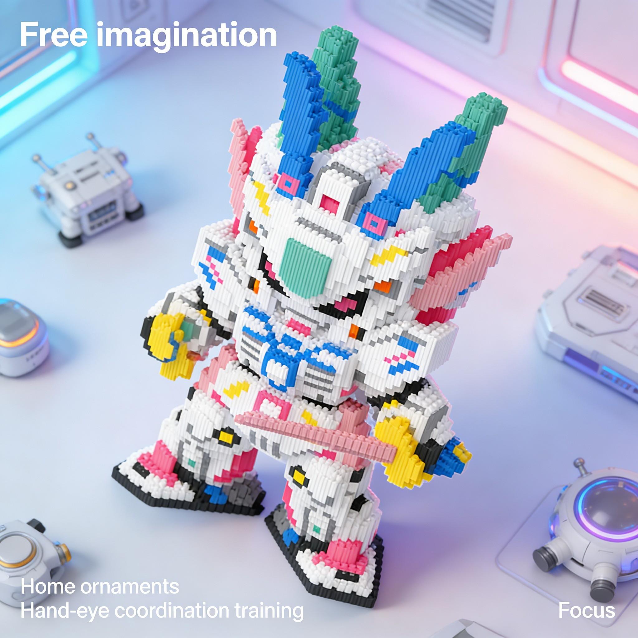 Ocean Starry Bear Series Creative Building Blocks Model, 1451pcs, Original Authentic, New 2026 Size, Gift Idea, DIY Craft Decor