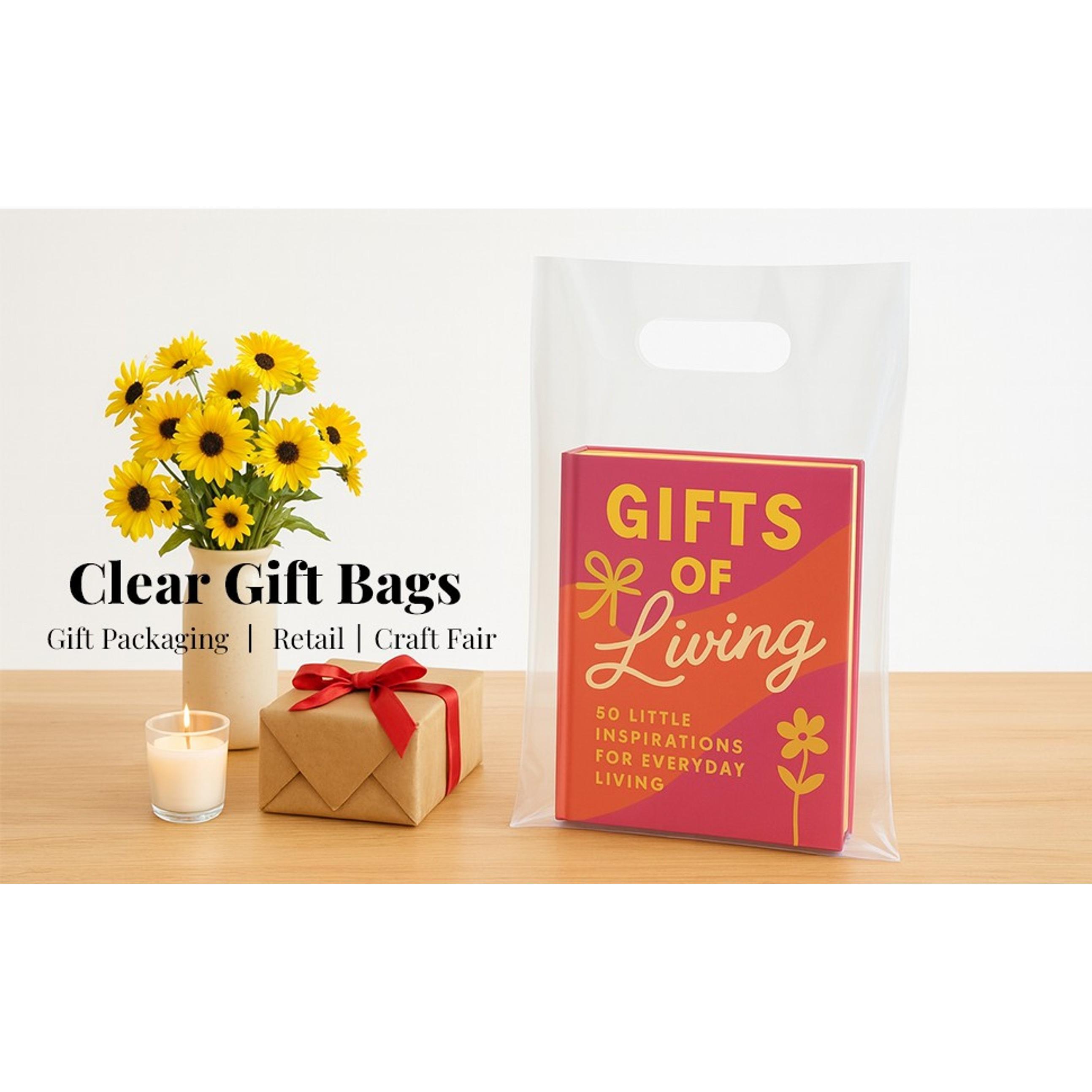 100PCS Clear Plastic Bags with Handles 9"x12" Shopping Bags, Small Plastic Gift Bag for Retail, Merchandise, Boutiques, and Small Business Packaging 100PCS Clear Plastic Bags with Handles 9"x12" Shopping Bags, Small Plastic Gift Bag for Retail, Merchandise, Boutiques, and Small Business Packaging
