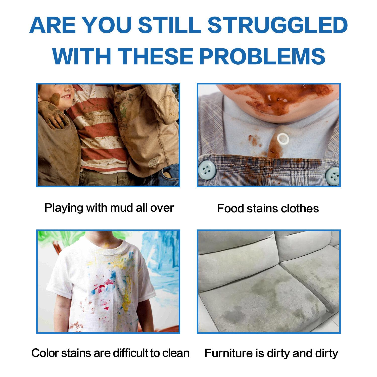 Hot Selling Powerful Stain Remover Cleaner for Clothes & Sofa, Multi-Purpose Cleaning Agent, Effective Spot Removal Solution, 120ML Bottle