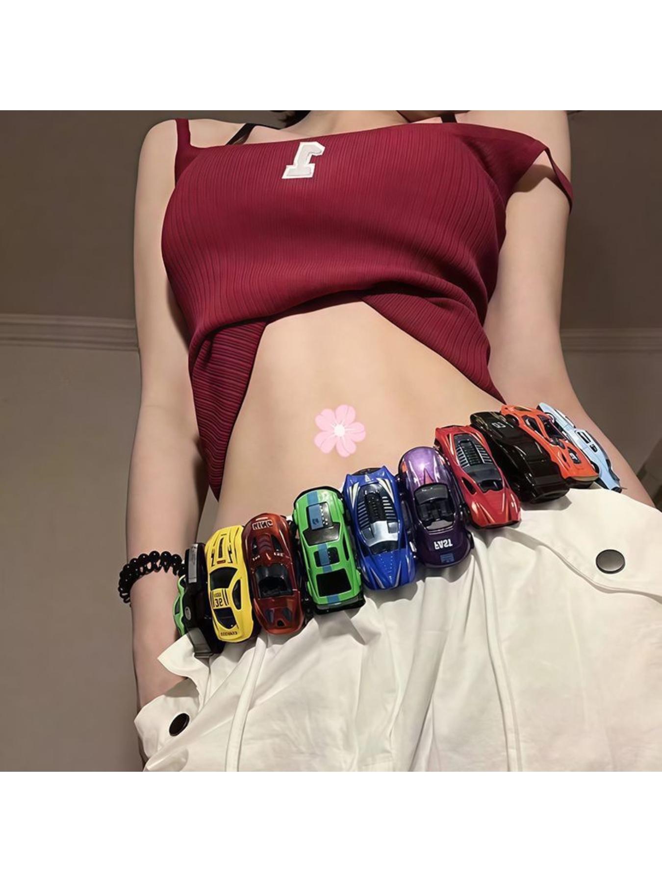 Colorful small car belt DIY same dopamine niche ins versatile jeans