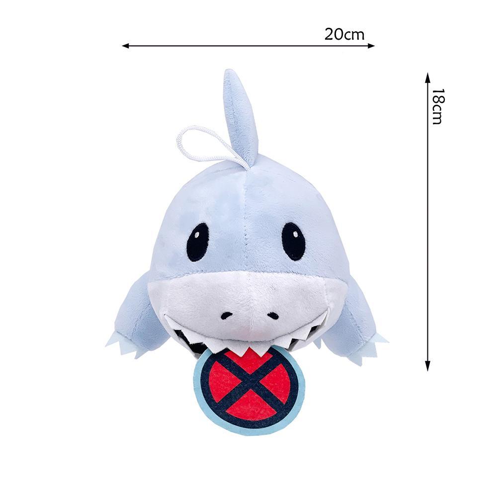 New Anime Jeff the Land Shark Plush Toys 8-Inch Stuffed Dolls Cute Animals Doll Plushies Kids Birthday Gifts
