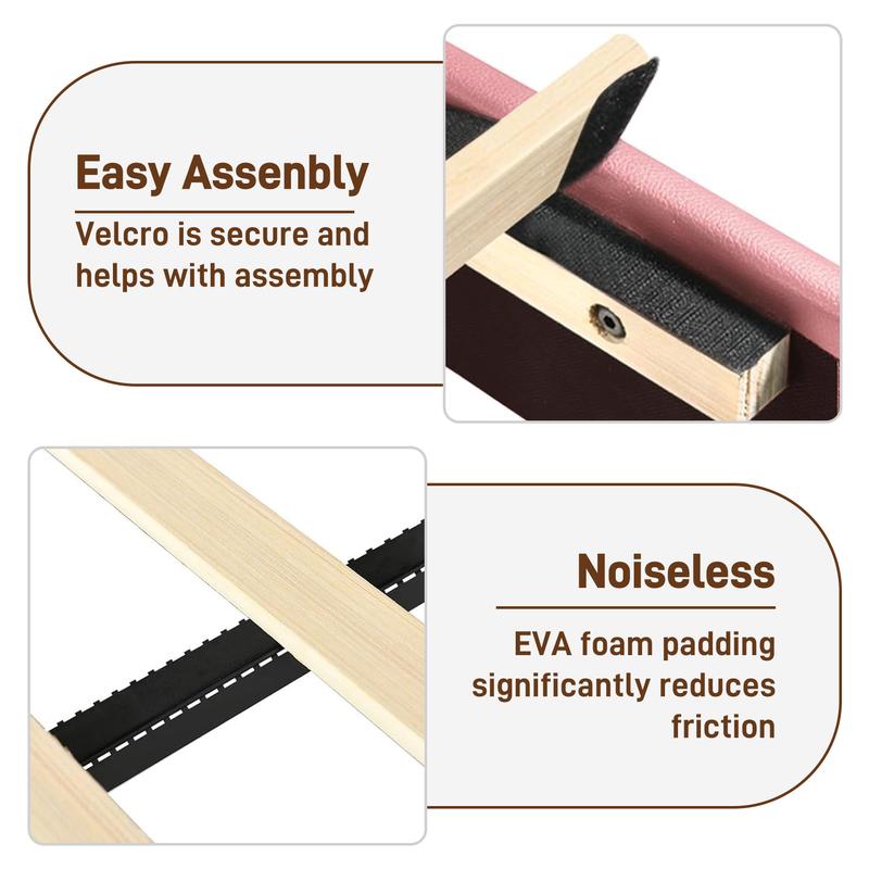 Floating Twin/Full/Queen Bed Frame with LED Light, Upholstered Platform Twin Bed with Charging Station & Wingback, Diamond Tufted Storage Headboard & Footboard, PU Leather, No Box Spring Needed, White/Pink Floating Twin/Full/Queen Bed Frame with LED Light, Upholstered Platform Twin Bed with Charging Station & Wingback, Diamond Tufted Storage Headboard & Footboard, PU Leather, No Box Spring Needed, White/Pink