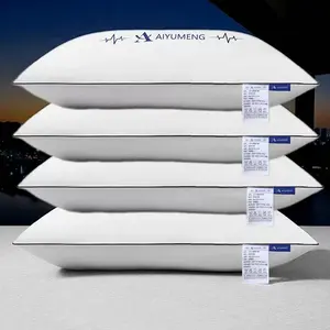 Breathable Quilted Pillow Insert, High-End Comfort Soft Plush Pillows, Hotel Quality, Ultra-Thick, New Home Gift, Embroidery Craft, All Seasons Use