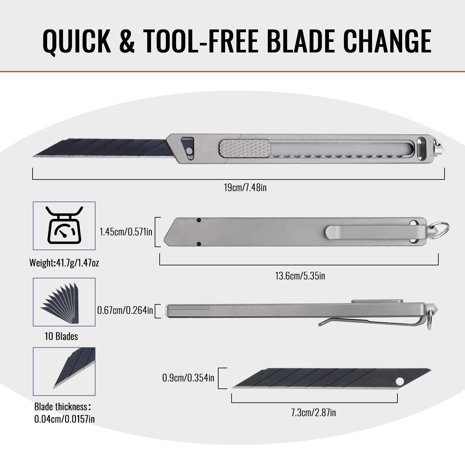 Multifunctional DIY Knife Set, Titanium Alloy Material, Cutting Tool, Durable and Versatile, Ideal for Crafting and Repair, Portable Multipurpose Knives