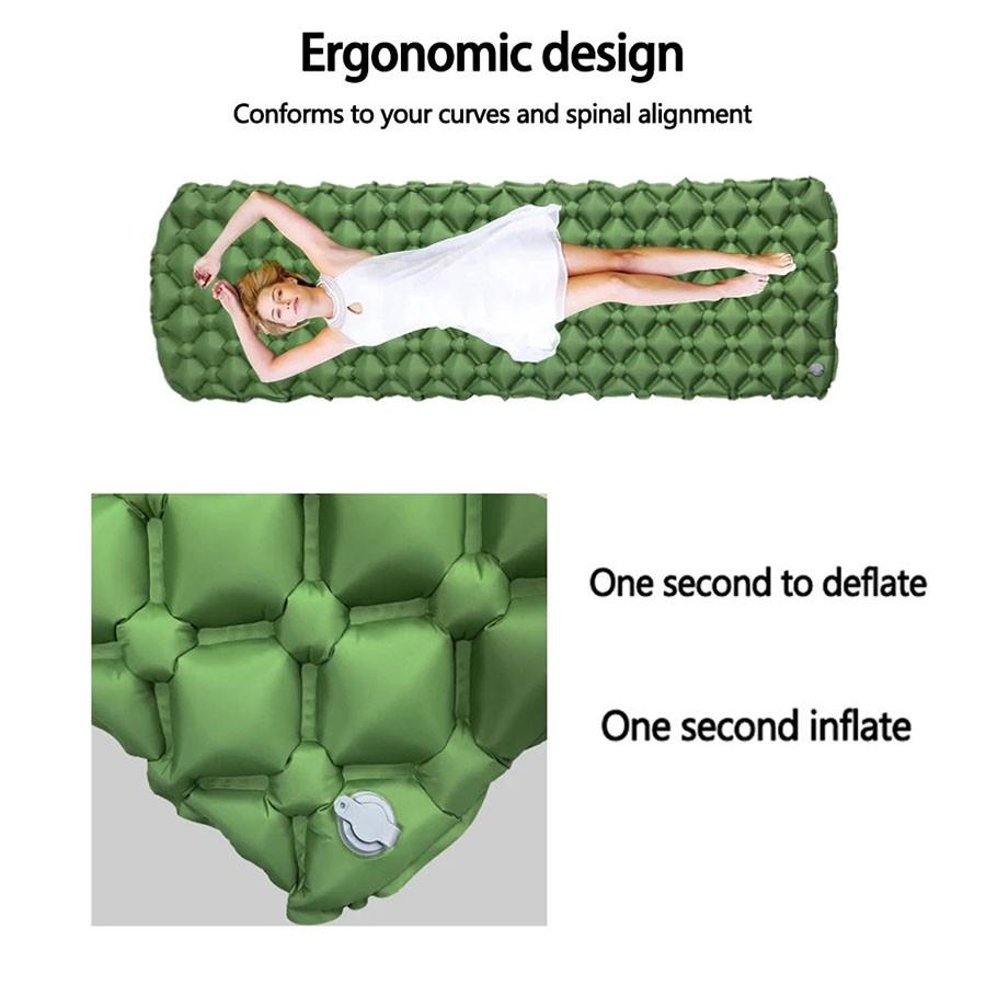 Camping Inflatable Mattress, Hiking Sleeping Bed Mat, Folding Camp Bed Sleeping Pad, Picnic Blanket, Travel Air Mat