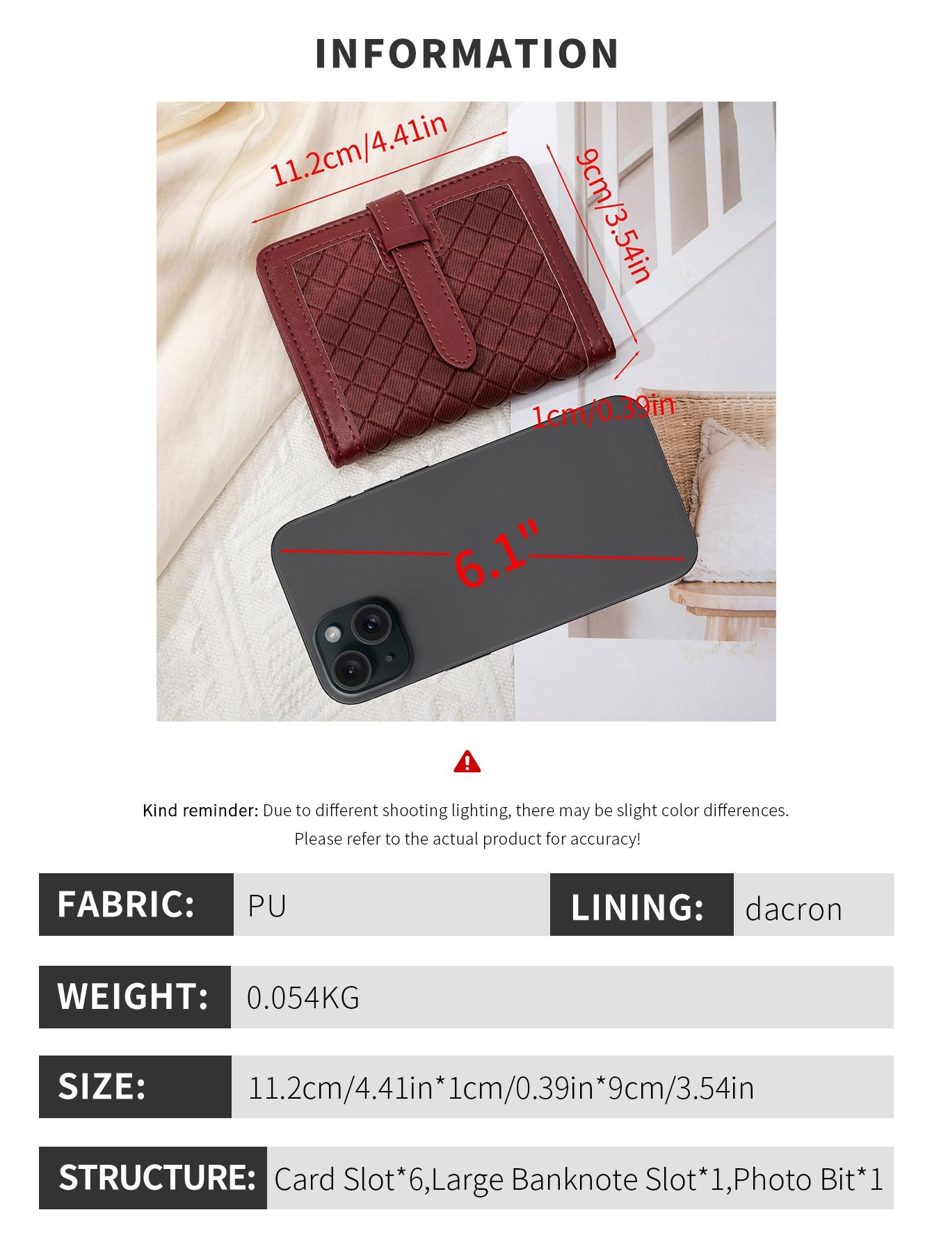 Ladies' ultra-thin RFID blocking wallet, secure snap closure, ladies' wallet with multiple card slots and ID windows, compact and lightweight for daily use, perfect for work, office or commuting - ideal gift for anniversaries, birthdays, Valentine's Day