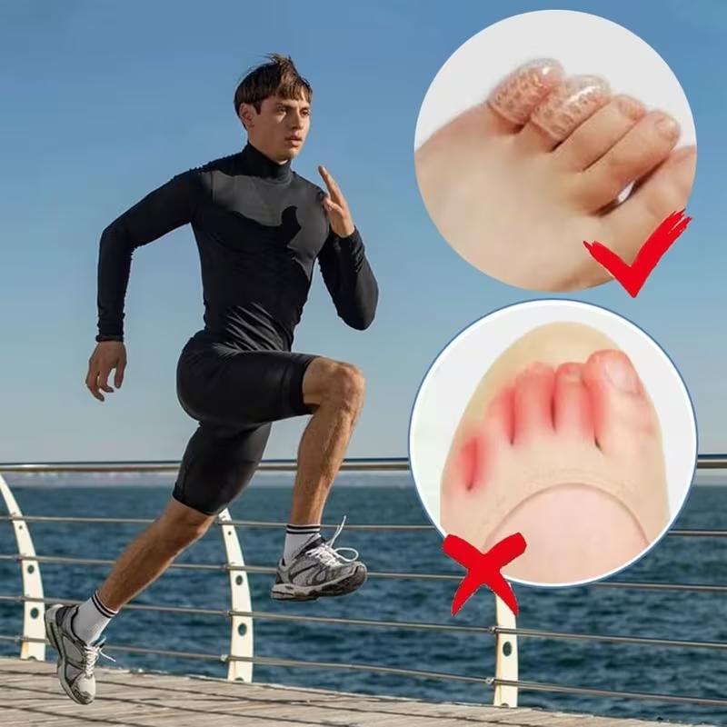 10pcs Silicone Anti-Friction Toe Covers, Breathable Gel Toe Protectors, Unisex Foot Care Accessories, Reusable Comfortable Silicone Guards