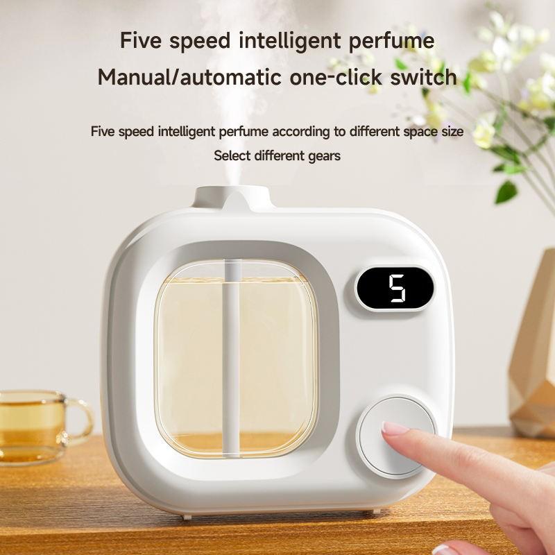 New Summer Battery-Powered Timer Scent Diffuser, Essential Oil Aroma Dispenser, Home Wall-Mounted Display Mode, Household Good Item