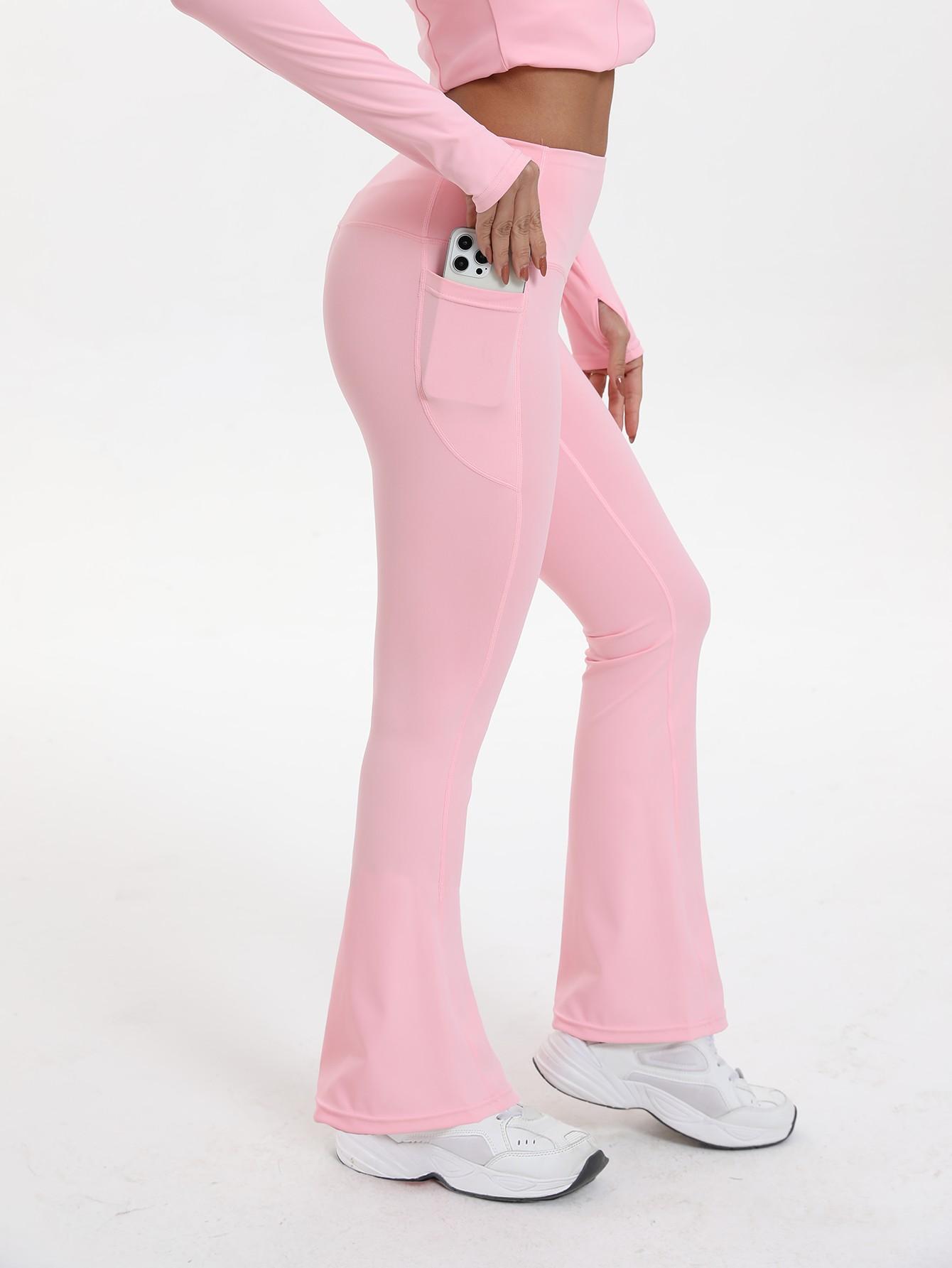 New Women's Two-Piece Set, Fashion Simple Solid Color Long Sleeve, High Elasticity Yoga Pants, Suitable for Daily Wear, Running, Cycling, Sports Activewear Set