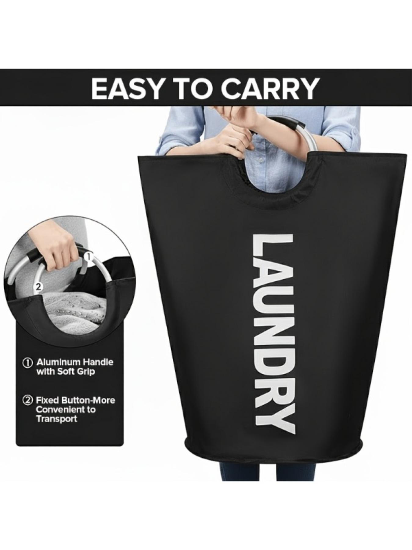 Large Capacity Laundry Basket Set, Oxford Fabric Foldable Bag, Ideal Home Dirty Clothes Hamper & Clothing Organizer