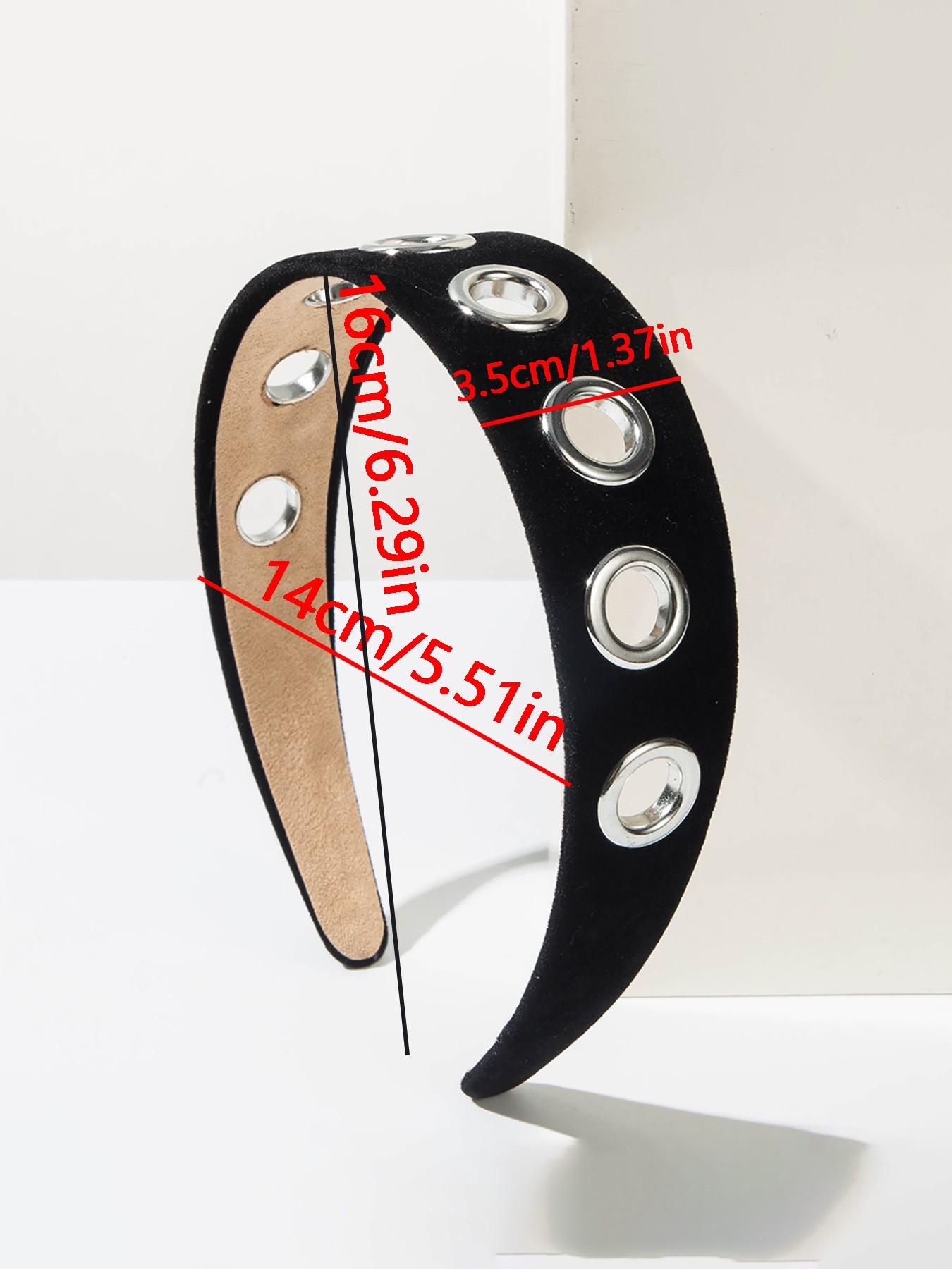 Trendy Wide Elastic Hairband, Non-Slip Design for Daily Use, Y2K Punk Style Headbands, Perfect for Photoshoots & Streetwear