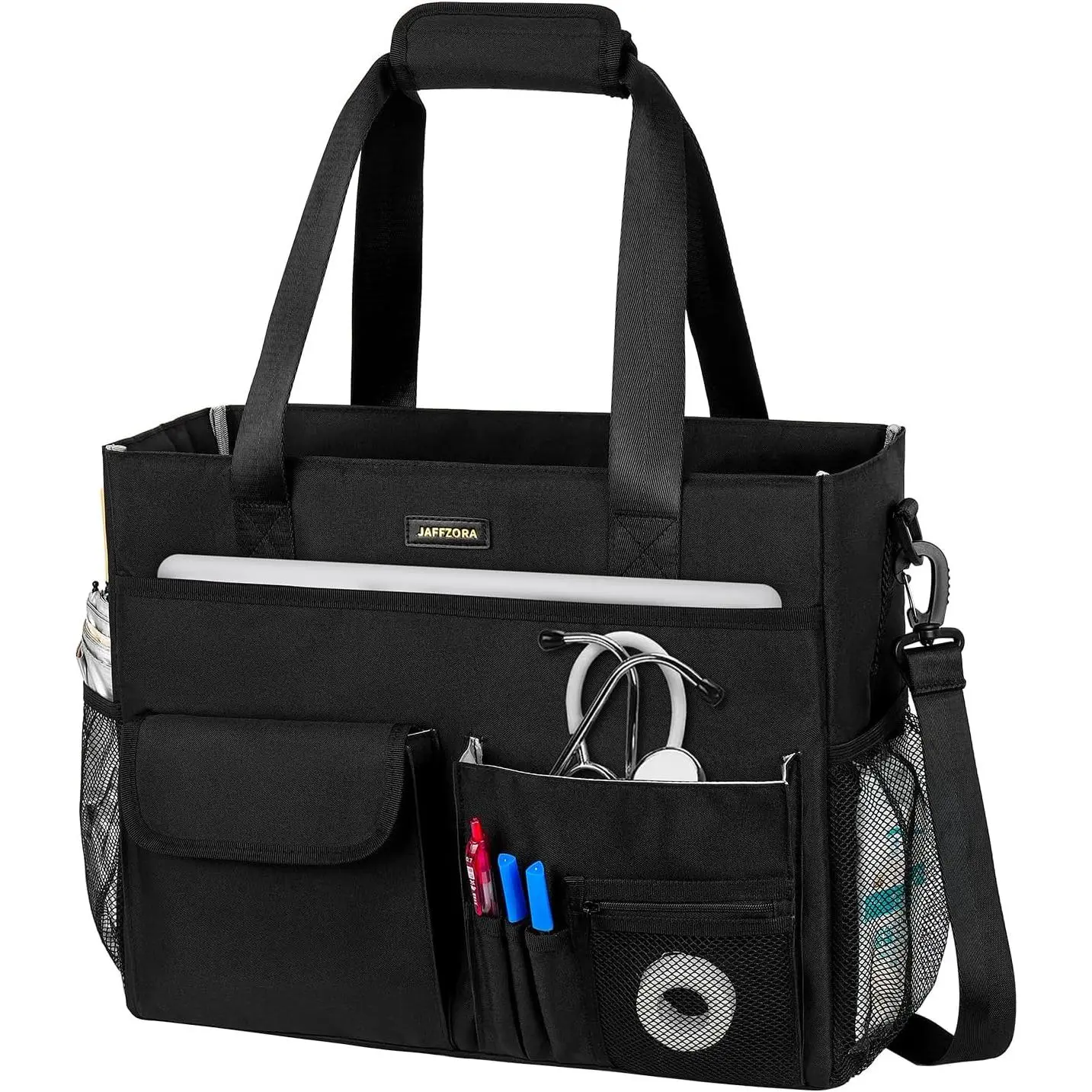 Nurse Tote Bag for Work with Padded Laptop Sleeve Large Clinical Bag for Nursing Students Nursing Essentials for Doctor Home Health Care Staff Diaper Changing Tote