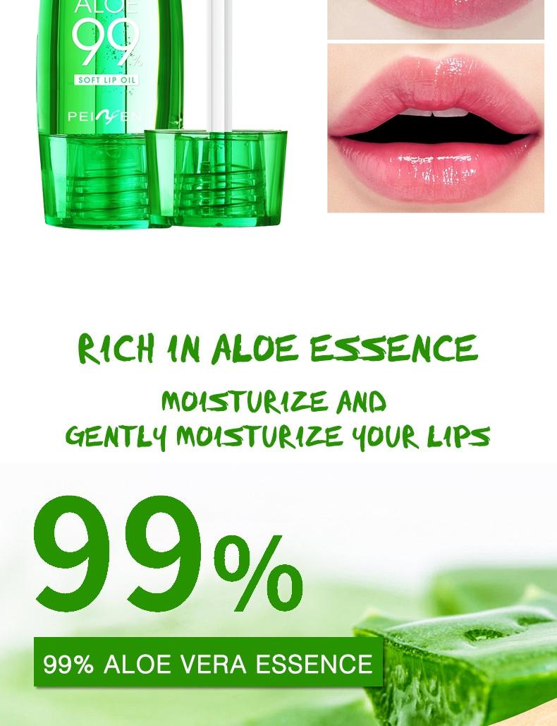 Aloe Vera Temperature-Sensitive Lip Gloss, Long-Lasting Moisturizing Lip Oil, Perfect Gift for Mother's Day and Valentine's Day