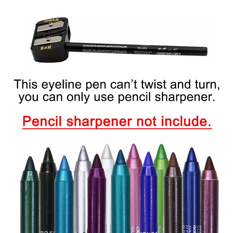 12 Colour Eyeliner Pencil Free Sharpener Cosmetic Set Water Sweat Resistant High Shine Pearl Smoky Punk Goth Eyeliner Back To School Lipliner Makeup