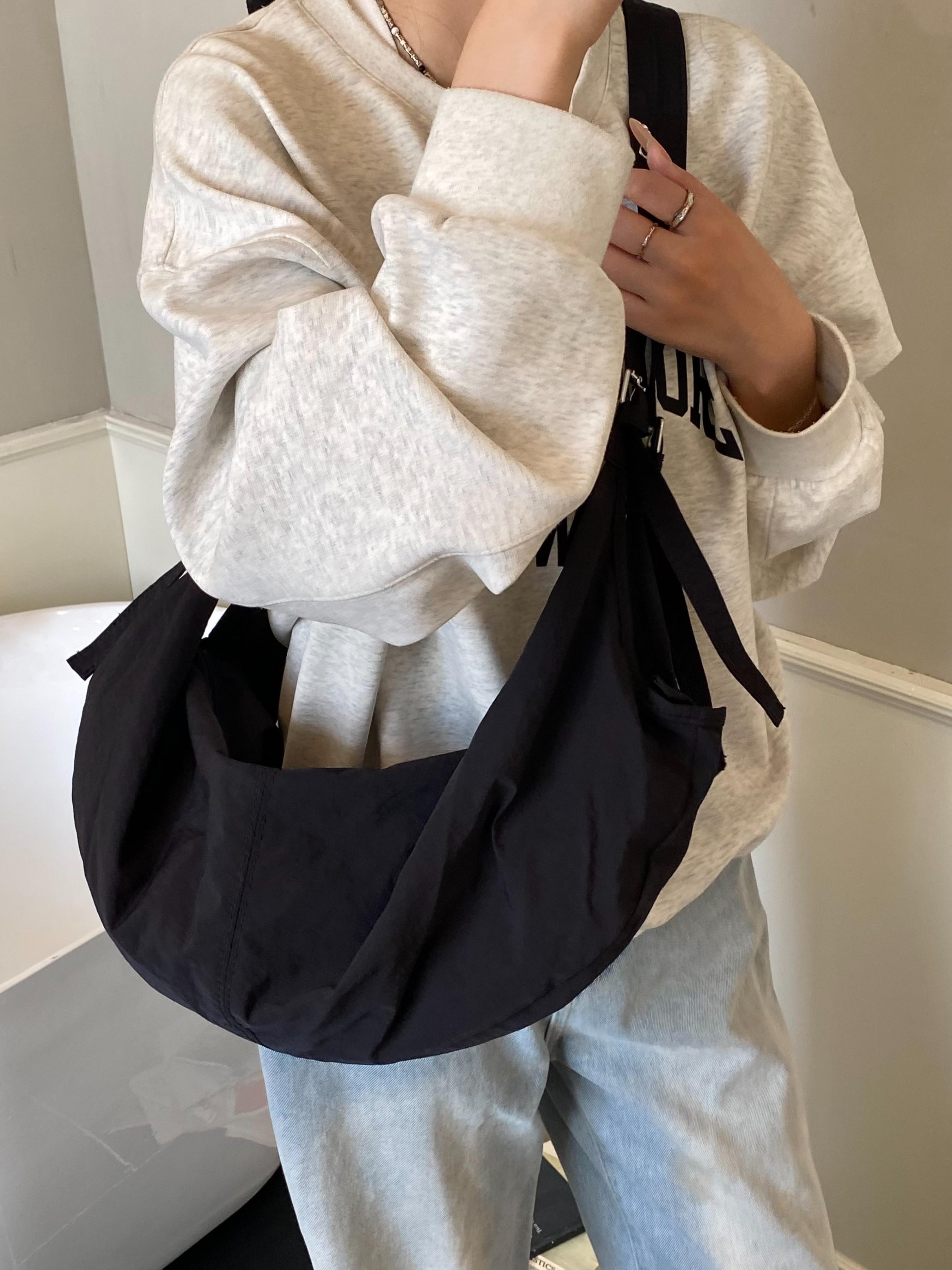 Women's Nylon Hobo Bag, Waterproof Large Capacity Shoulder Bag, Casual Lightweight Design, Ideal for Shopping and Daily Use