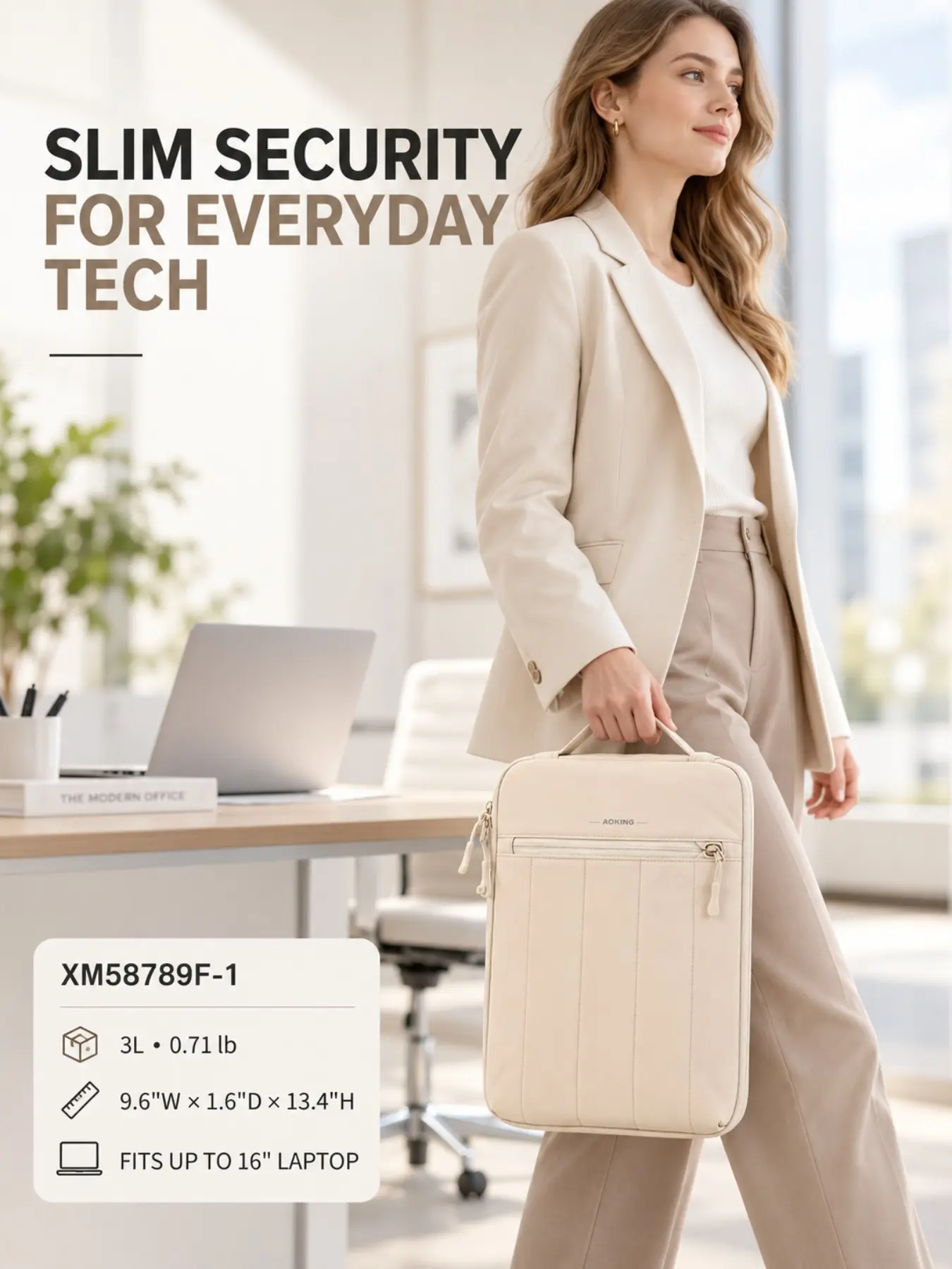 Aoking Laptop Bag 360° Protection, Shockproof Case for Macbook Air/pro M5/m1/m2/m3, Waterproof Handle, Cute Fashion Design, Protective Laptop Bag