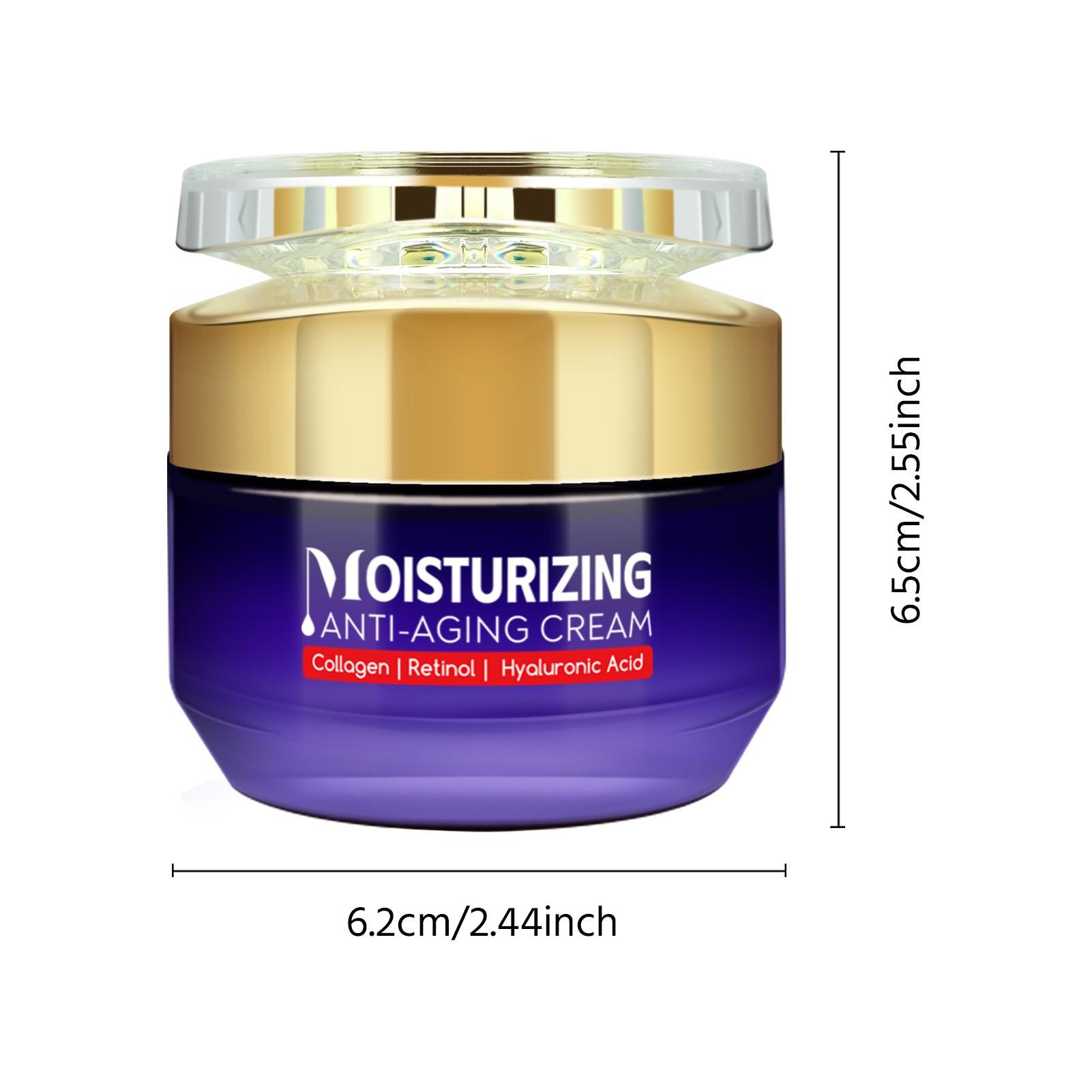 50g Moisturizing Cream, Wrinkle Reduction, Contains Collagen Peptide, Retinol, Hyaluronic Acid, Tightening, Fine Line Fade, Daily Skincare