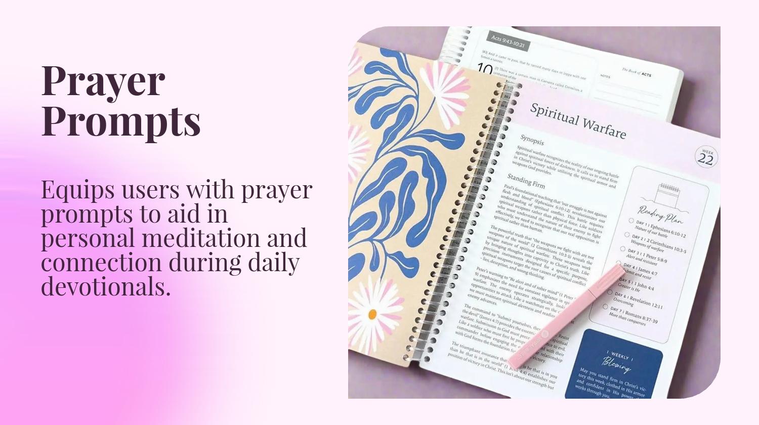 52-Week Bible Study Guide: A year-long daily devotional with Scripture, reflection questions, and prayer prompts (women only) – spiral-bound with an inspiring cover and durable hardcover