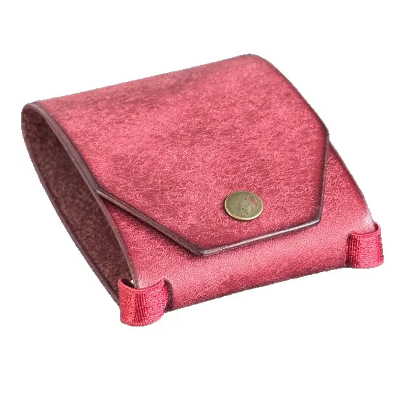 Vintage PU Leather Cash Wrap Wallet, Snap Button Bill Holder, Minimalist Portable Money Storage Clip, Slim Pocket Cash Organizer, Compact Envelope Style Bill Pouch, Lightweight Currency Folder, Trendy Daily Carry Accessory for Cash Storage