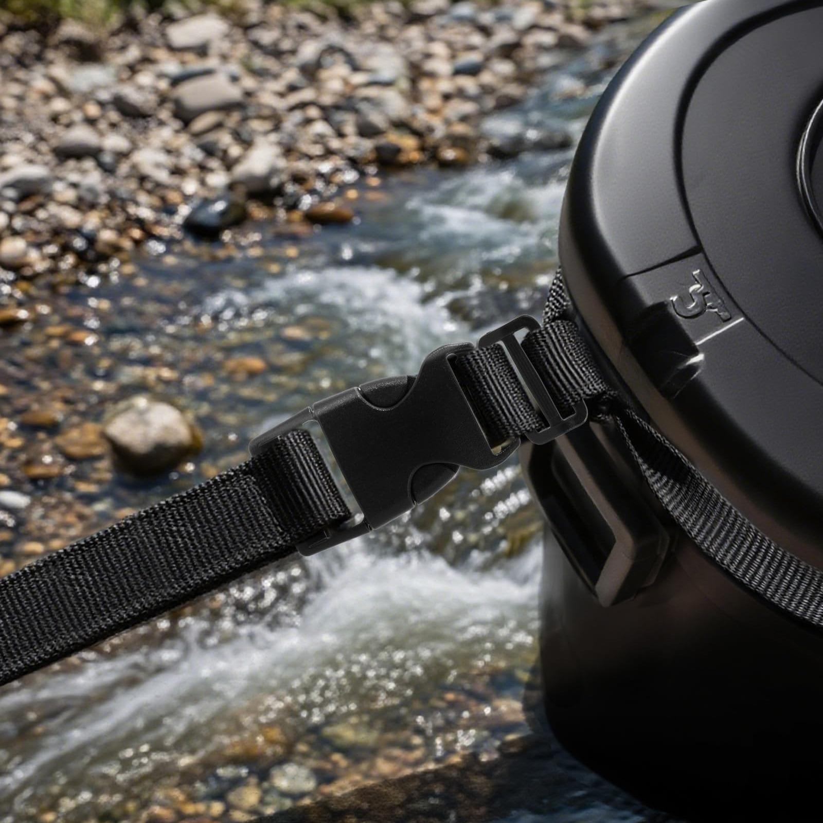 Adjustable Backpack Strap Set, Durable Polyester Webbing (exceeds Nylon), Includes 6 Quick-Release Buckles & 12 Sliding Clips, Shoulder Strap