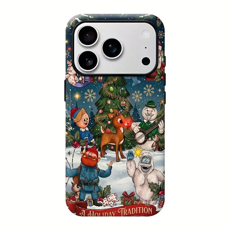 Cartoon Rudolph the Red-Nosed Reindeer Smartphone Case - Christmas ...