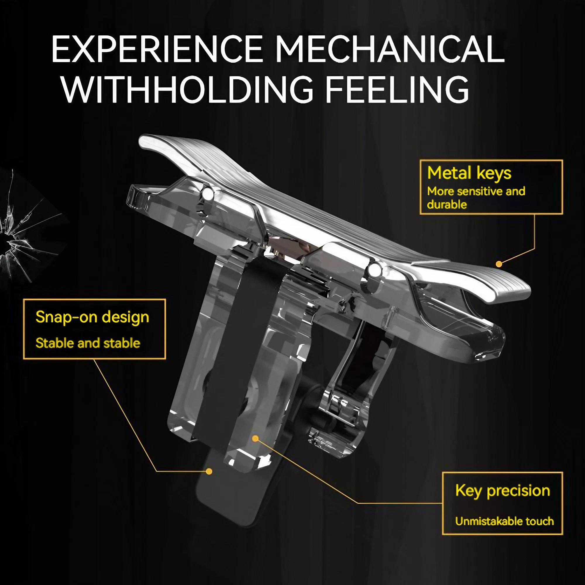 Elevate Your Mobile FPS Game! High Sensitivity Rapid-Fire Trigger for Shooters. Ergonomic Design for Precision Aim. Plug & Play in Seconds. Boost Reaction Speed & Dominate Now!