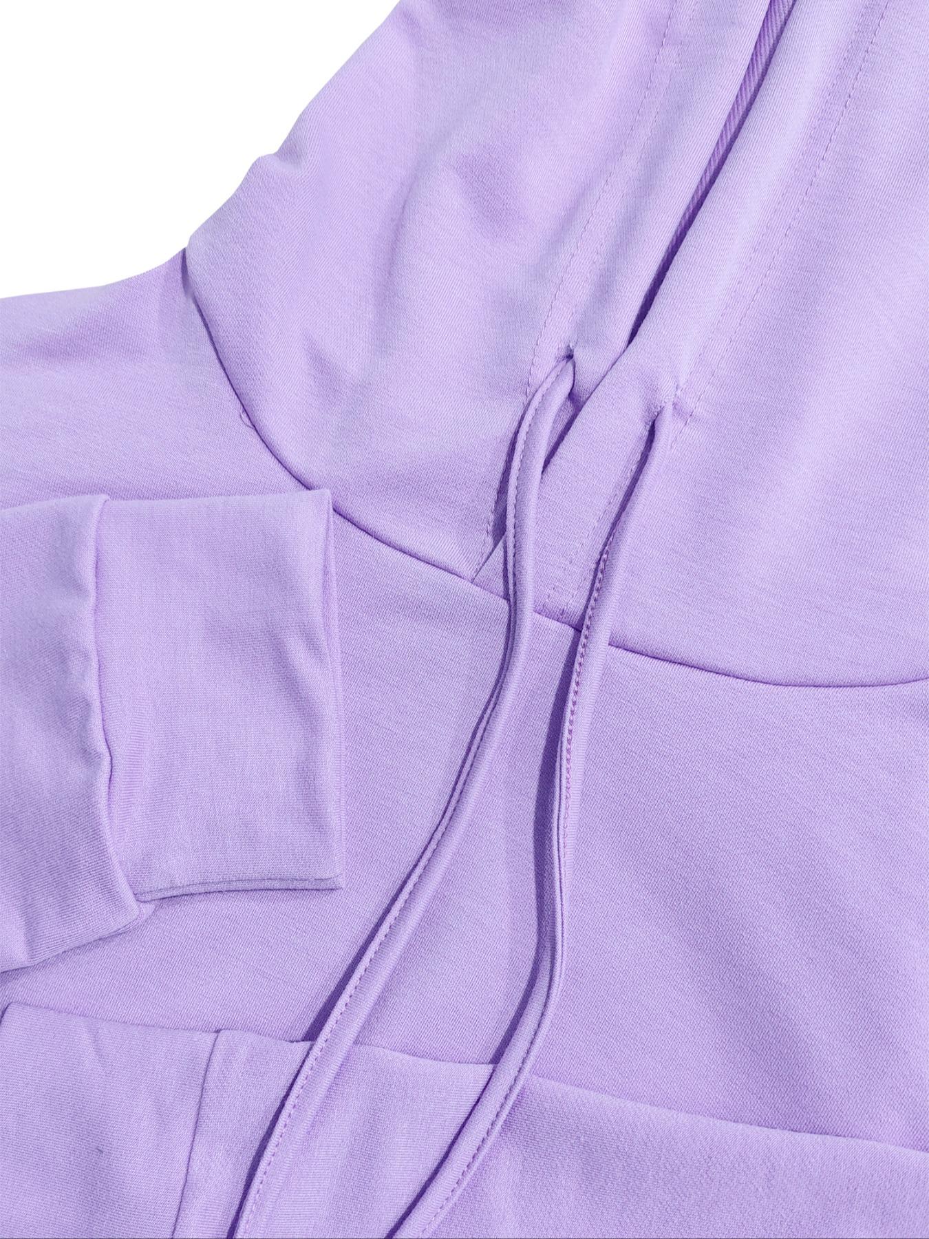 Two-Piece Set&nbsp;Women's Solid Drawstring Hoodie & High Waist Pants Set, Casual Long Sleeve Pocket Hooded Sweatshirt & Straight Leg Trousers for Spring & Fall, Ladies' Clothes for Daily Wear